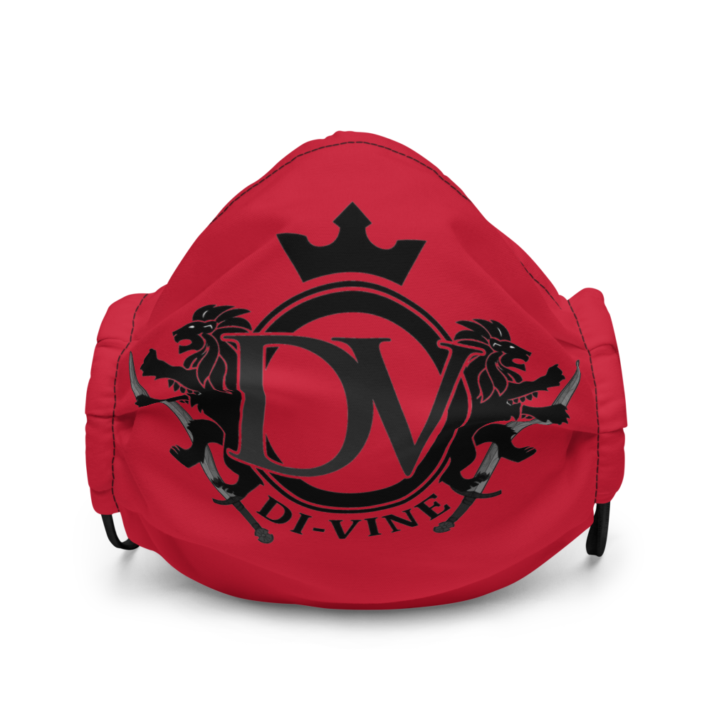 Di-Vine Red Premium face mask