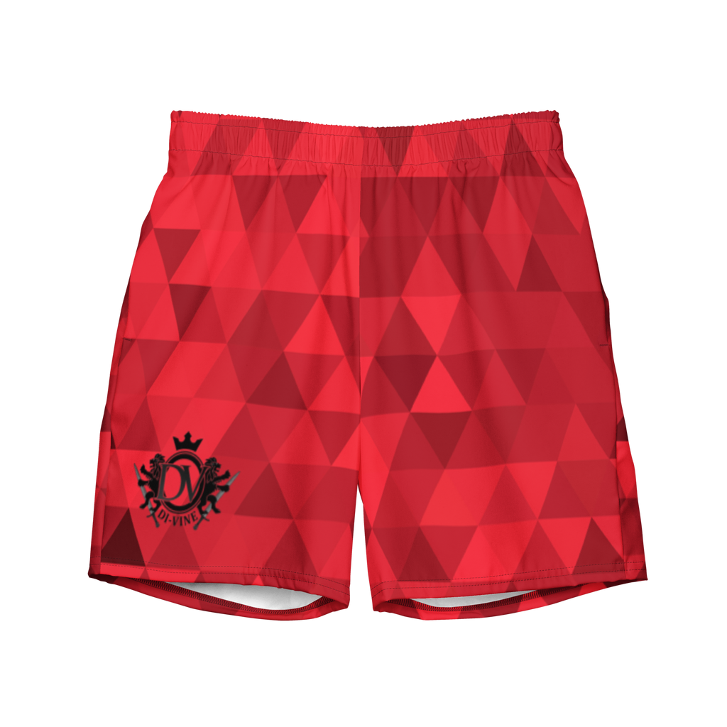 Di-Vine’s Red Diamond Men's swim trunks