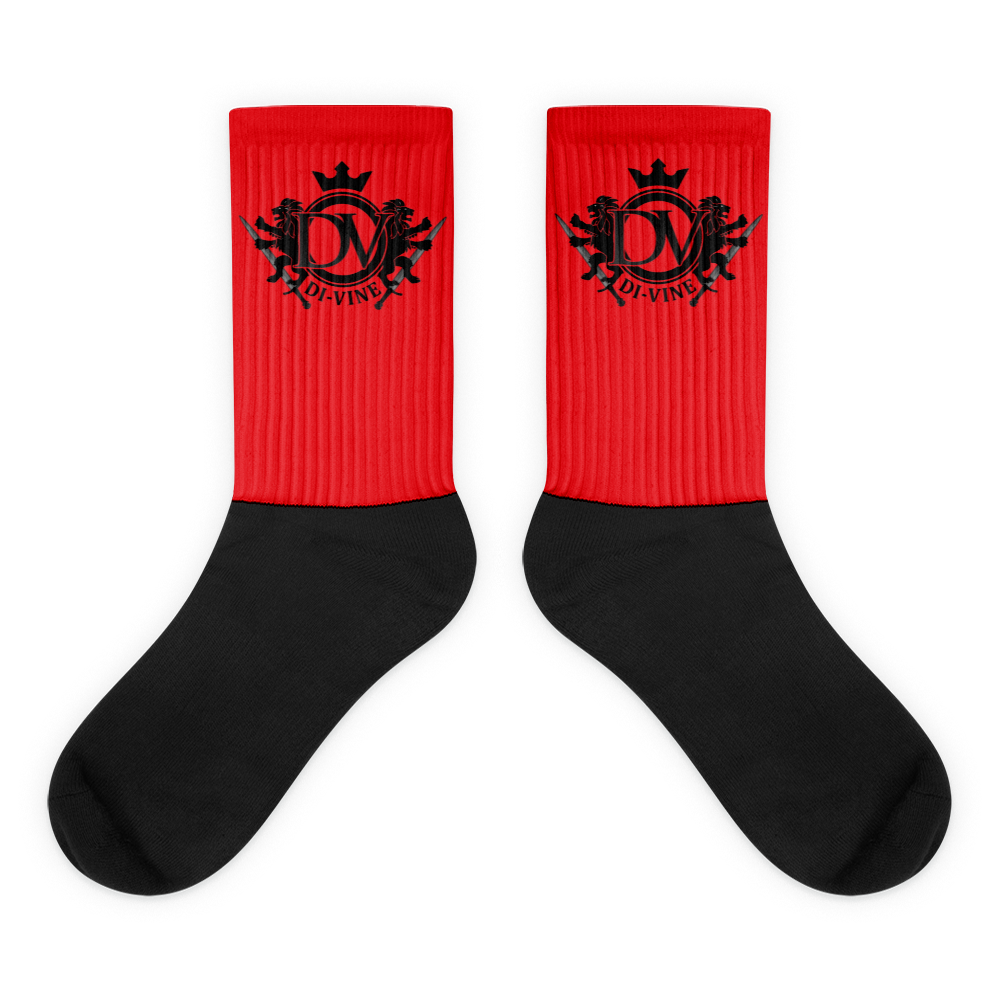 Di-Vine Red Socks